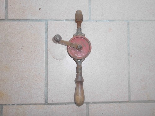 Antike handbohrmaschine mit - antike,
