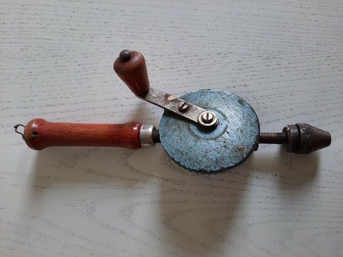 Antike handbohrmaschine voll - handbohrmaschine,,